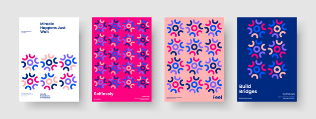 Wall Mural - abstract background template. isolated flyer layout. geometric brochure design. business presentatio