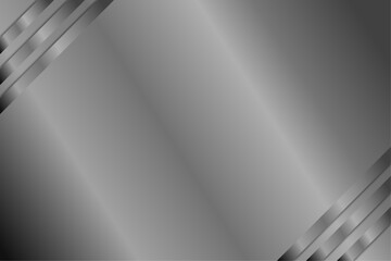 Poster - abstract business background with grey and light grey gradient lines, metallic wallpaper 