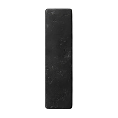 Fototapete - A dark rectangular monolith of unknown material stands as a mysterious on transparent background