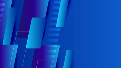 Poster - Abstract background with blue gradient color