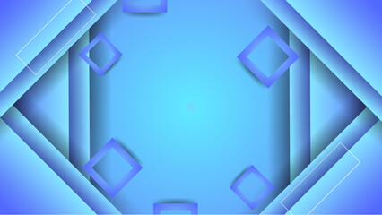 Poster - A blue gradient abstract shape background