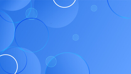 Poster - A blue gradient abstract shape background