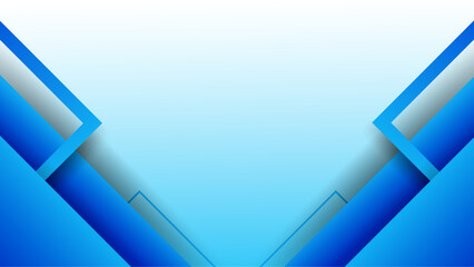 Poster - A blue gradient abstract shape background