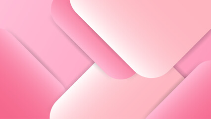Poster - Pink gradient abstract shape background design