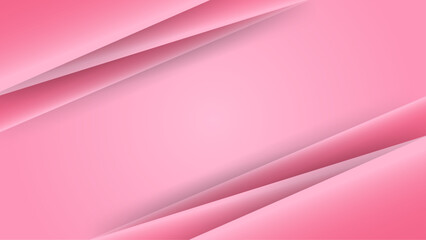 Poster - Pink gradient abstract shape background design