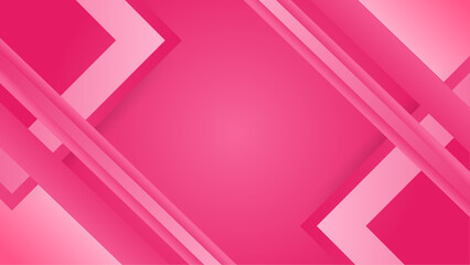 Poster - Pink gradient abstract shape background design