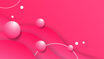 Poster - Pink gradient abstract shape background design