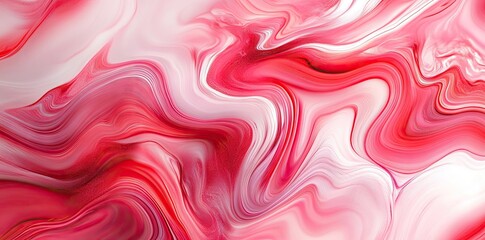 Poster - A soft. flowing abstract background featuring gentle waves of pink and white hues. creating a serene atmosphere suitable for design projects or calming visuals