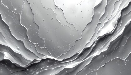 Poster - Striking black and white abstract background with avant-garde design elements and patterns