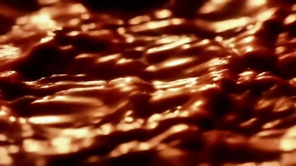 Poster - Abstract Video of Molten Lava Flowing with Intense Orange and Red Hues