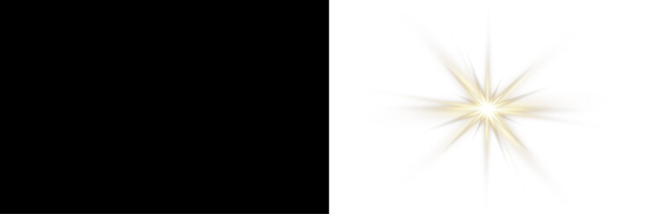 Wall Mural - vector transparent sunlight with sun glare. overlay, sun rays and glare, sun, sunrays, light transit
