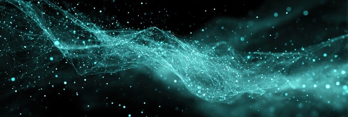 abstract technology particles lines mesh background. High quality