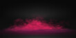 © ApoevArt - Digital illustration of pink smoke on floor effect in vibrant colors creating mystical atmosphere on transparent black backdrop used for graphic design and creative projects with copy space