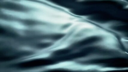 Aufkleber - Abstract Video of Flowing Silky Fabric in Shades of Blue and Teal