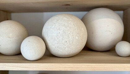 Poster - Crafting unique decorative spheres home decor art display minimalist style close-up creative design inspiration