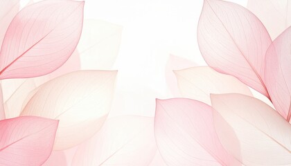 Poster - Gentle flow of soft pink leaves nature scene abstract image calm environment close-up view tranquility concept