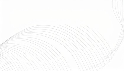 Aufkleber - Dynamic abstract wave patterns digital art minimalist style clean background creative concept for design inspiration