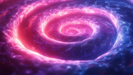 Wall Mural - Swirling Cosmic Energy Flowing Through A Vibrant Galaxy Visualization.