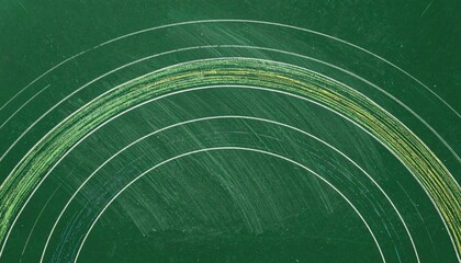 Poster - Creating vibrant circle patterns on chalkboard classroom art creation educational setting creative perspective