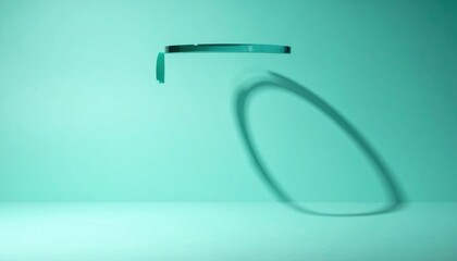 Poster - Floating tech innovation studio space 3d animation minimalist environment dynamic viewpoint futuristic concept