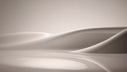 Poster - Smooth flowing abstract waves minimalist setting digital art serene environment artistic perspective modern concept design