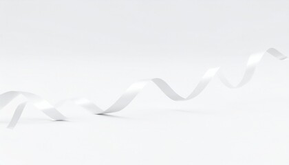 Poster - Creative ribbon twirls studio photography minimalistic close-up artistry