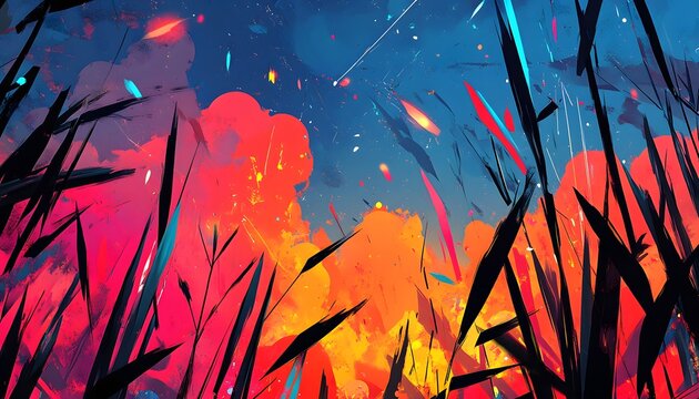 Tanabata web graphics.