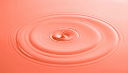 Poster - Rippling water droplet abstract image calm environment close-up view serenity concept for relaxation