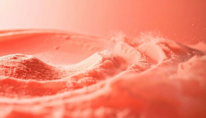 Poster - Swirling pink powder action studio setting abstract art soft focus environment creative composition