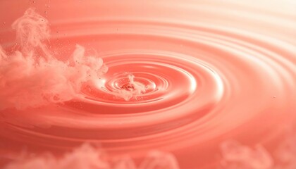 Poster - Rippling water patterns serene background digital art calm environment overhead view tranquility concept