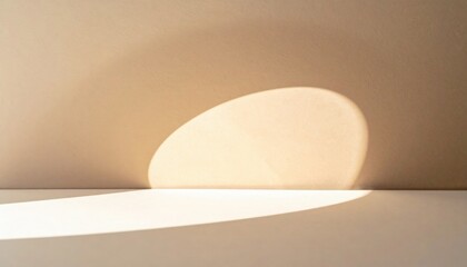 Poster - Illuminated shadow play minimalist studio abstract photography indoor close-up light and form exploration