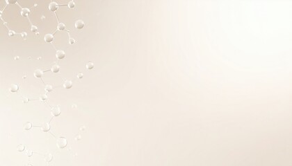 Poster - Captivating water droplets on soft background indoor setting close-up image minimalist aesthetic