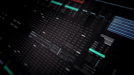 Poster - Dynamic data visuals for business info graphics, animated charts, and data-driven insights for a business meeting mock-up. Explore the world of trading, stock exchanges, and crypto