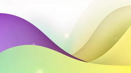 Poster - Soft Colorful Waves Abstract Background with Gentle Gradients and Light Elements