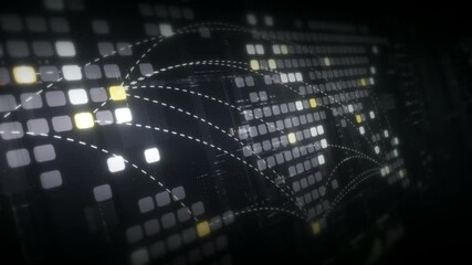 Leinwandbilder - Dynamic data visuals for business info graphics, animated charts, and data-driven insights for a business meeting mock-up. Explore the world of trading, stock exchanges, and crypto
