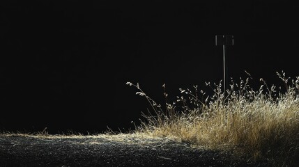 Poster - Golden Particle Burst on Black Background