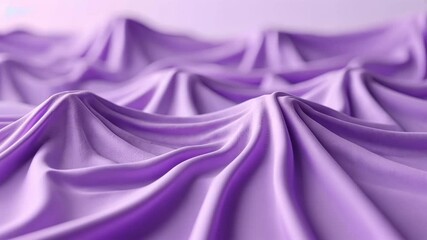 Poster - Soft Lavender Fabric with Delicate Drape and Beautiful Texture in Gentle Light