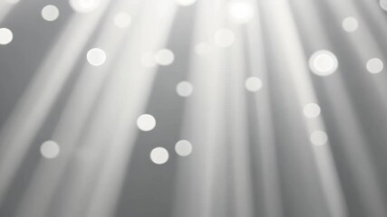 Poster - Radiant Light Beams Filtering Through Dark Space with Bokeh Effect and Soft Glow