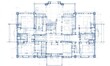 © Muadz - Detailed architectural floor plan of a multi-level residence, showcasing multiple bedrooms, bathrooms, and living spaces.  Interior layout clearly marked with dimensions and structural elements