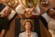© Rido - Top view of sound healing session at wellbeing center
