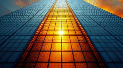 Wall Mural - Abstract geometrical pattern with warm colors
