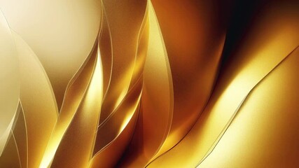 Poster - Abstract shiny color gold wave, luxury background.