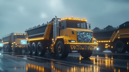 Poster - Cloud-connected smart construction vehicle fleet monitored remotely