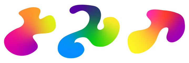 Poster - gradient shape blot shape