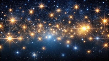 Wall Mural - Galaxy of twinkling stars against a dark backdrop, starry, photo,  starry, photo, cosmic, galaxy, astronomical