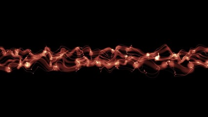Poster - Abstract flowing gradient dots and lines wave background. abstract wave background with neon texture effect, vibrant glowing lines
