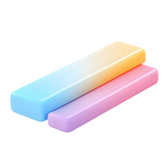 Poster - Vibrant,  three-dimensional,  abstract  design,  featuring  geometric shapes  in  pastel colors.