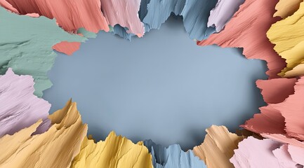 Poster - colorful abstract frame