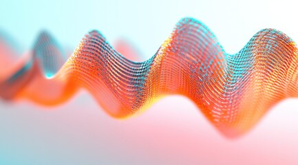 Poster - Abstract wavy data visualization