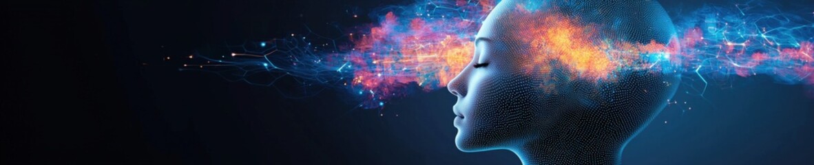 Aufkleber - A surreal AI-driven image generator creating a digital painting, Computer of Pop Culture